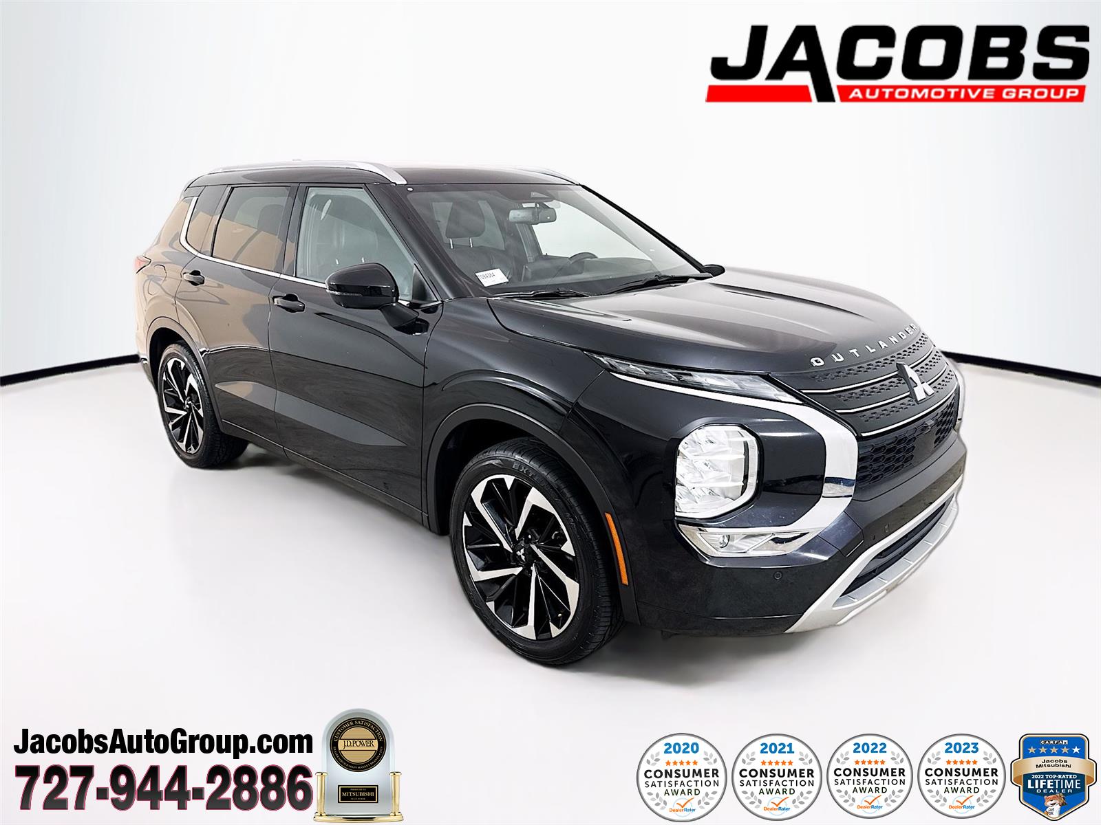 Black 2022 Mitsubishi Outlander SUV / Crossover Front-Wheel Drive Continuously Variable Transmission