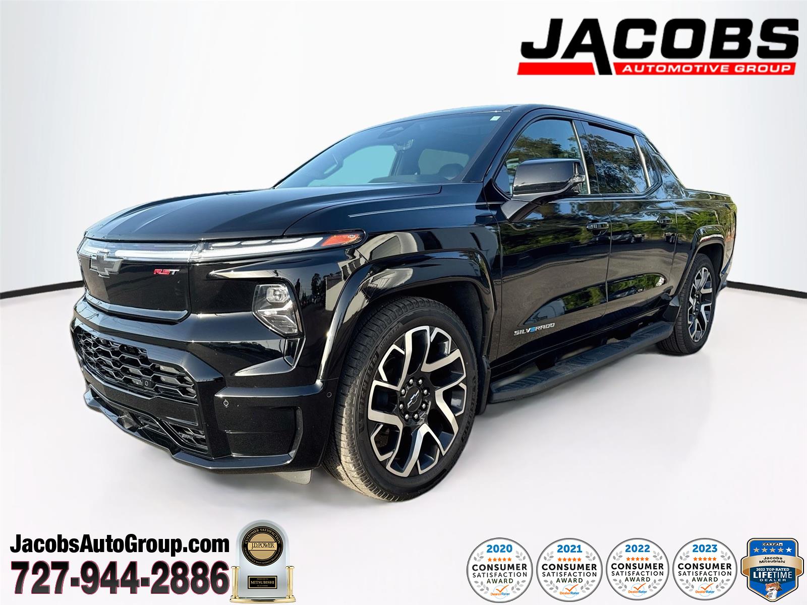 Black 2025 Chevrolet Silverado EV Pickup Truck All-Wheel Drive Automatic