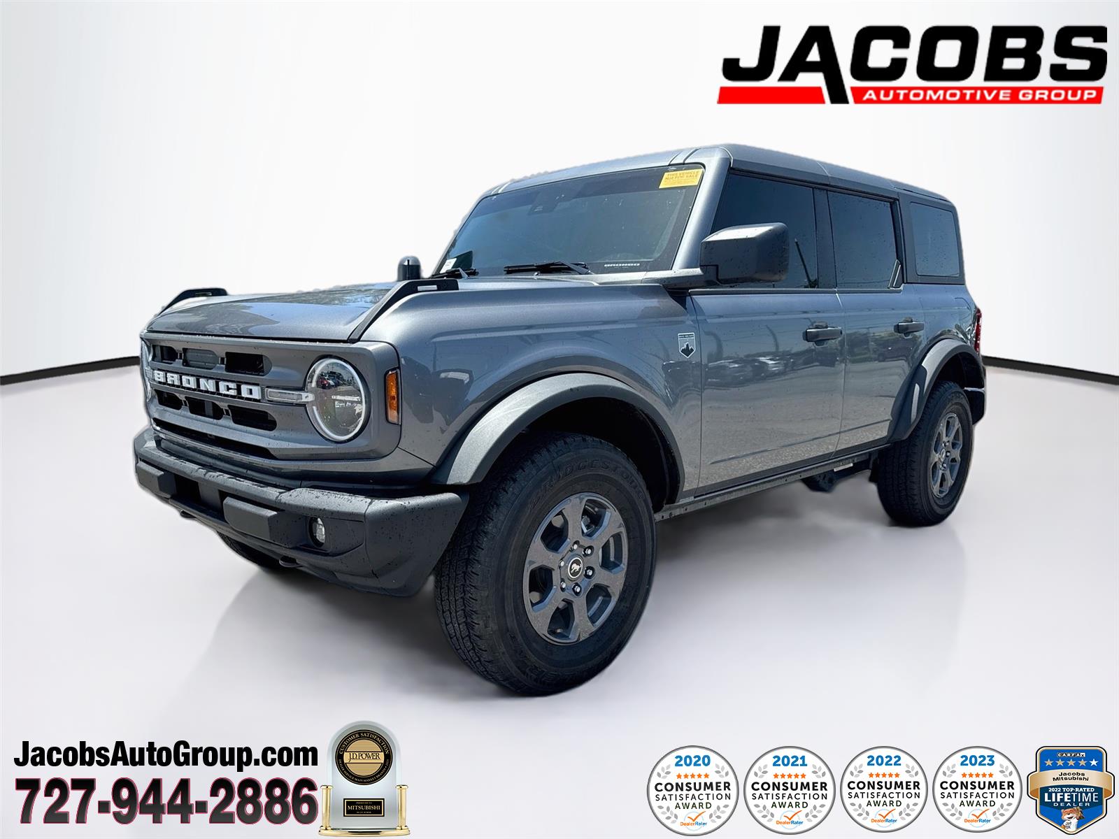 Carbonized Gray Metallic 2024 Ford Bronco SUV / Crossover Four-Wheel Drive 7-Speed Manual