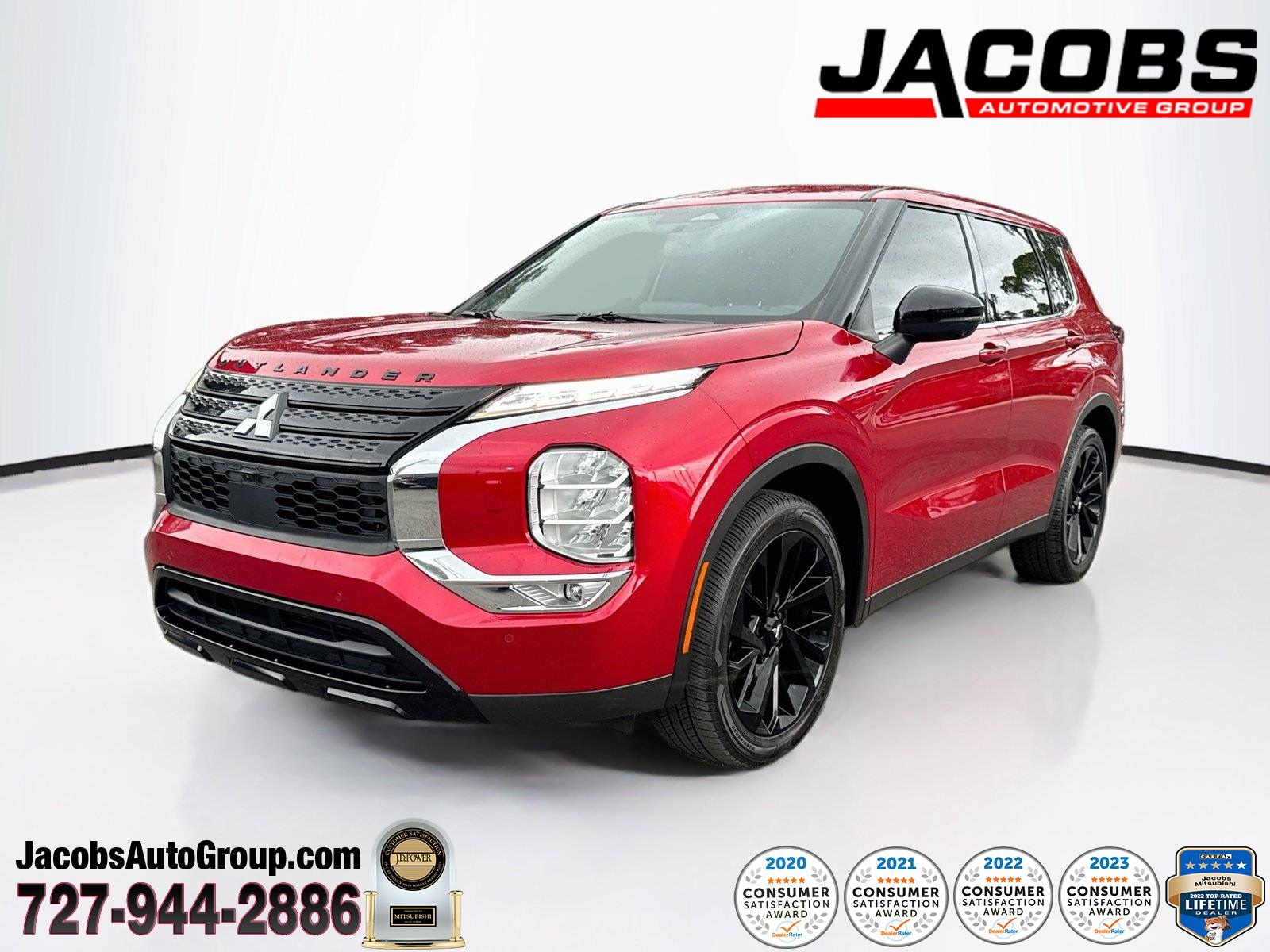 Red Diamond 2023 Mitsubishi Outlander SUV / Crossover All-Wheel Drive Continuously Variable Transmission