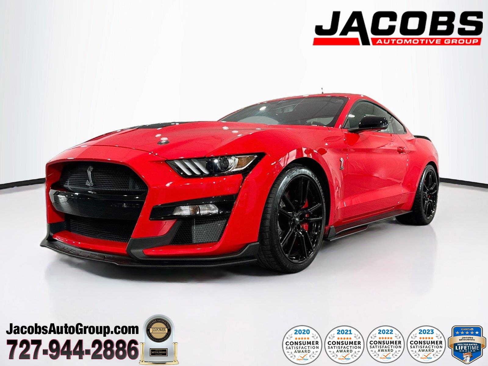 Race Red 2021 Ford Mustang Shelby GT500 Coupe Rear-Wheel Drive 7-Speed Dual Clutch