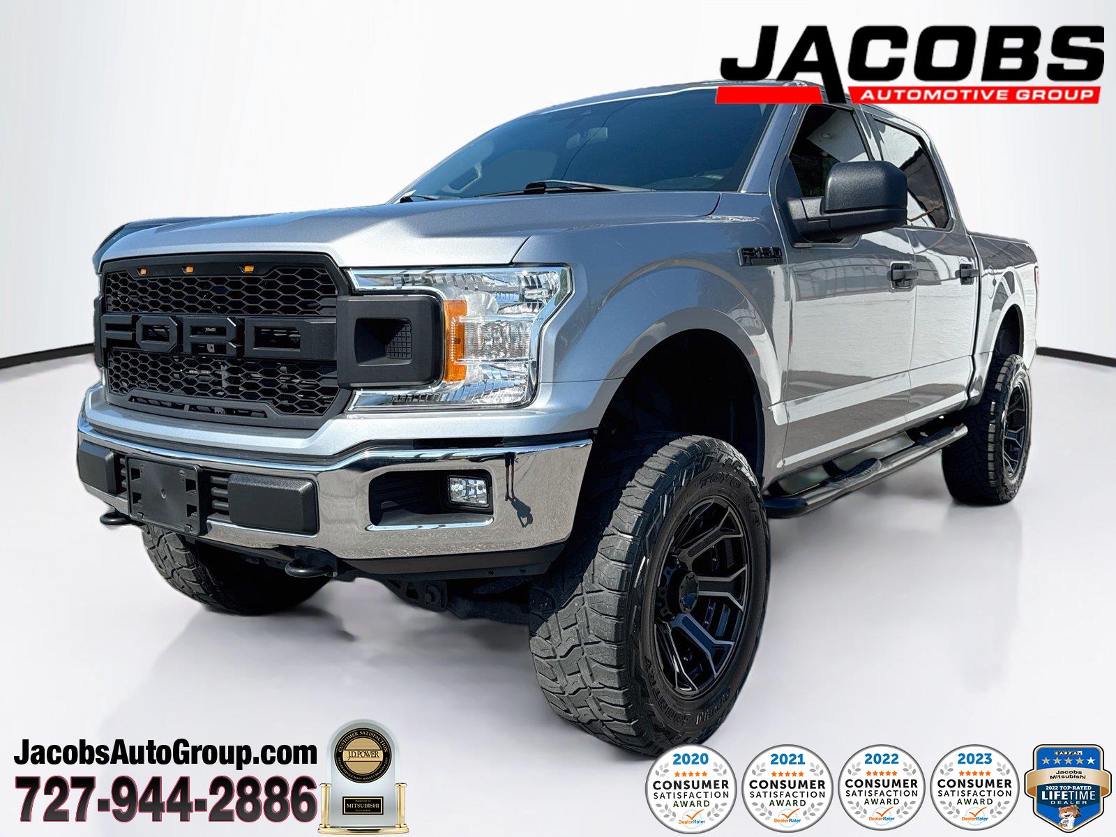 Iconic Silver Metallic 2020 Ford F-150 Pickup Truck Four-Wheel Drive 6-Speed Automatic