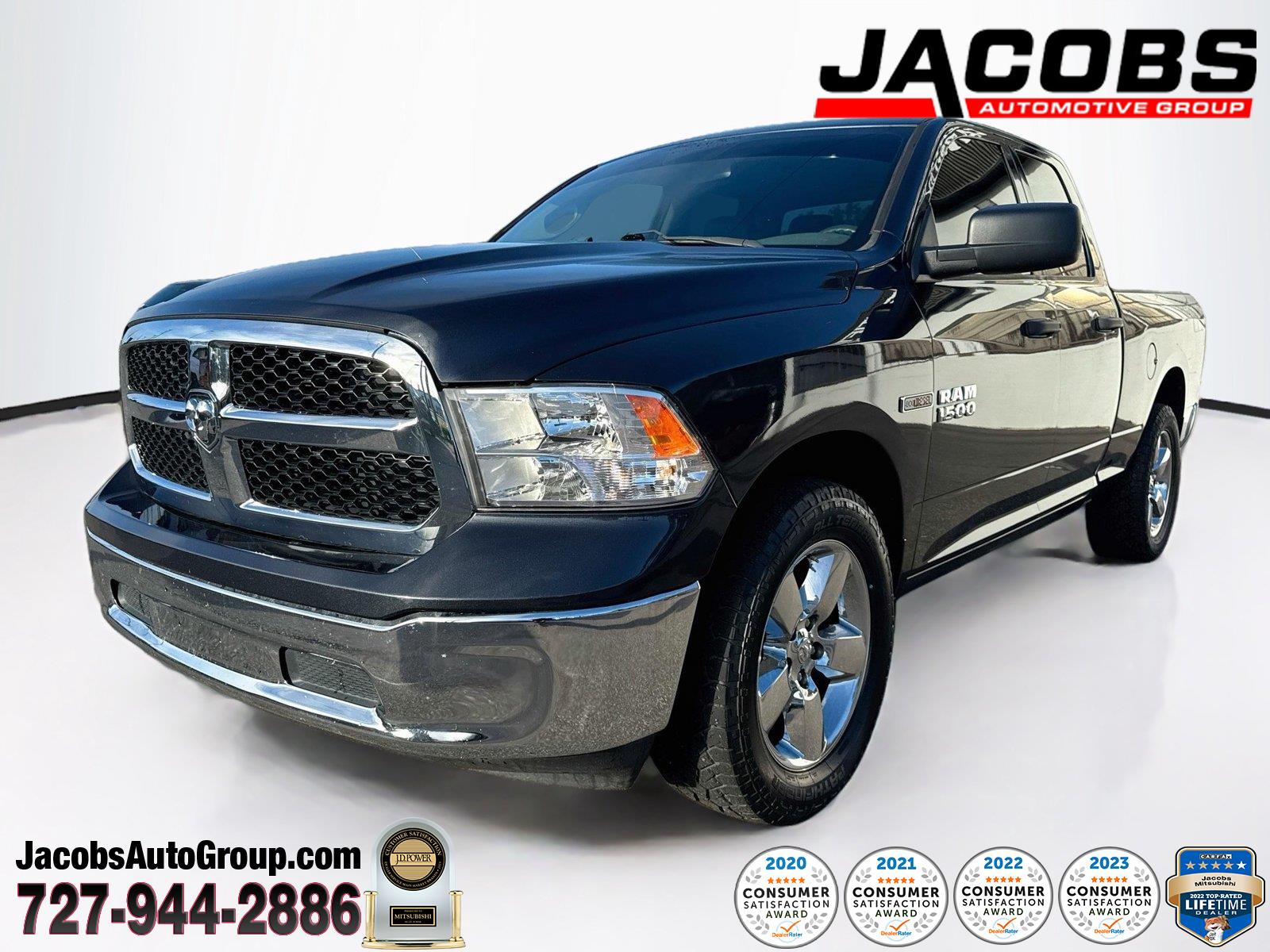 Gray (Maximum Steel Metallic Clearcoat) 2018 RAM 1500 Pickup Truck Four-Wheel Drive 8-Speed Automatic