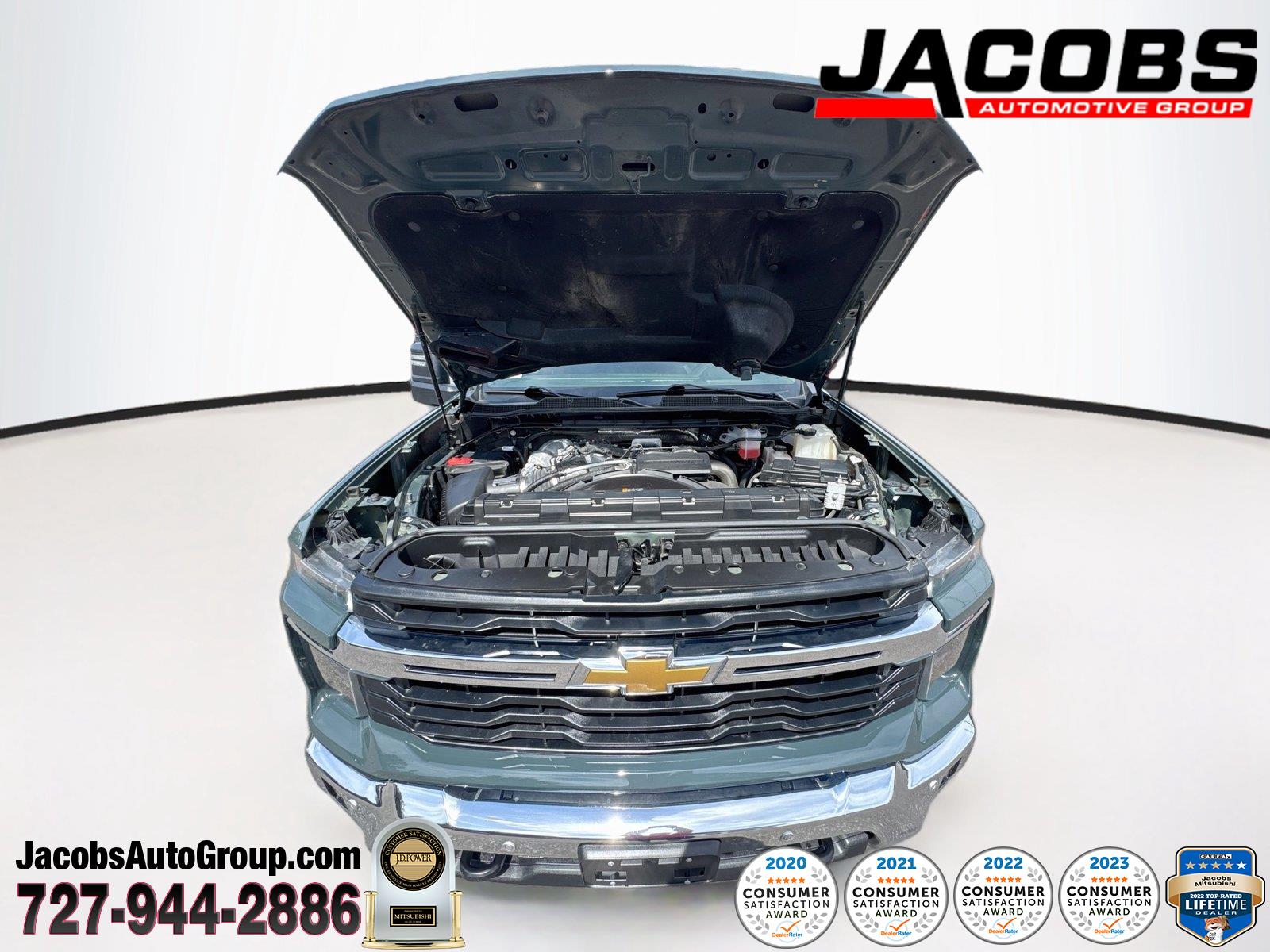 Cypress Gray 2025 Chevrolet Silverado 3500HD Pickup Truck Four-Wheel Drive Automatic