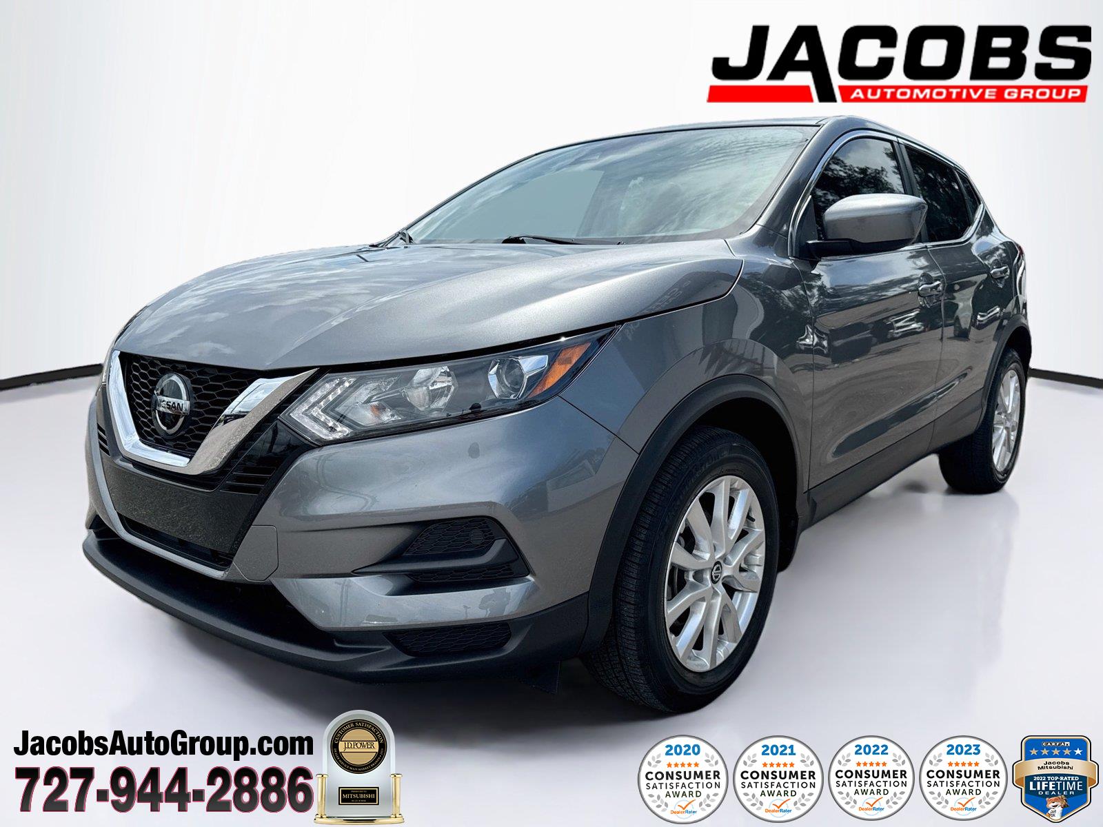 Brilliant Silver Metallic 2022 Nissan Rogue Sport SUV / Crossover Front-Wheel Drive Continuously Variable Transmission