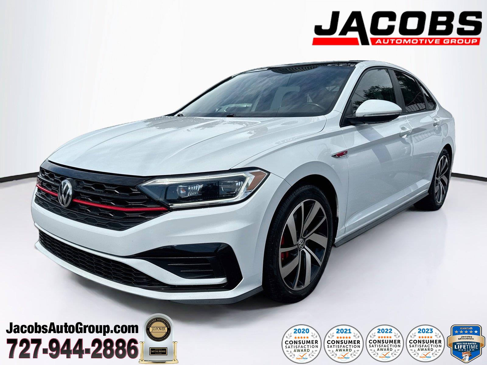 Pure White 2020 Volkswagen Jetta GLI Sedan Front-Wheel Drive Automatic