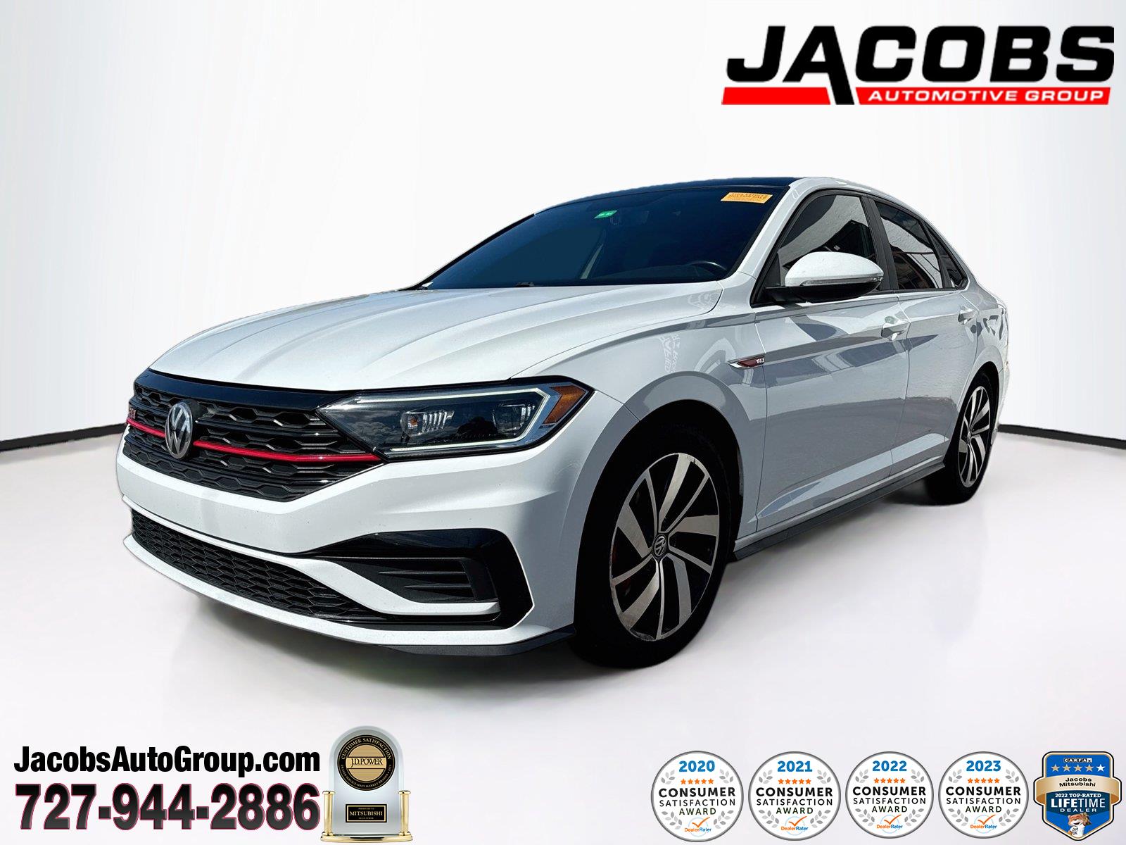 Pure White 2020 Volkswagen Jetta GLI Sedan Front-Wheel Drive Automatic