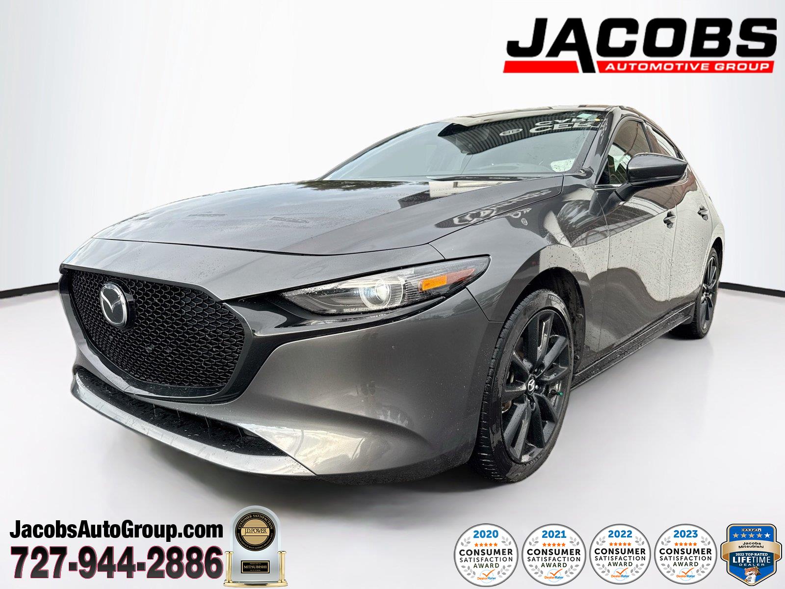 Machine Gray Metallic 2023 Mazda MAZDA3 Hatchback All-Wheel Drive Automatic