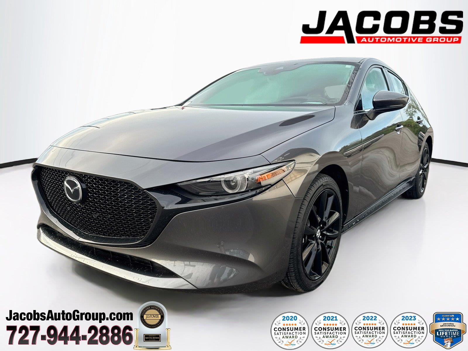 Machine Gray Metallic 2023 Mazda MAZDA3 Hatchback All-Wheel Drive Automatic