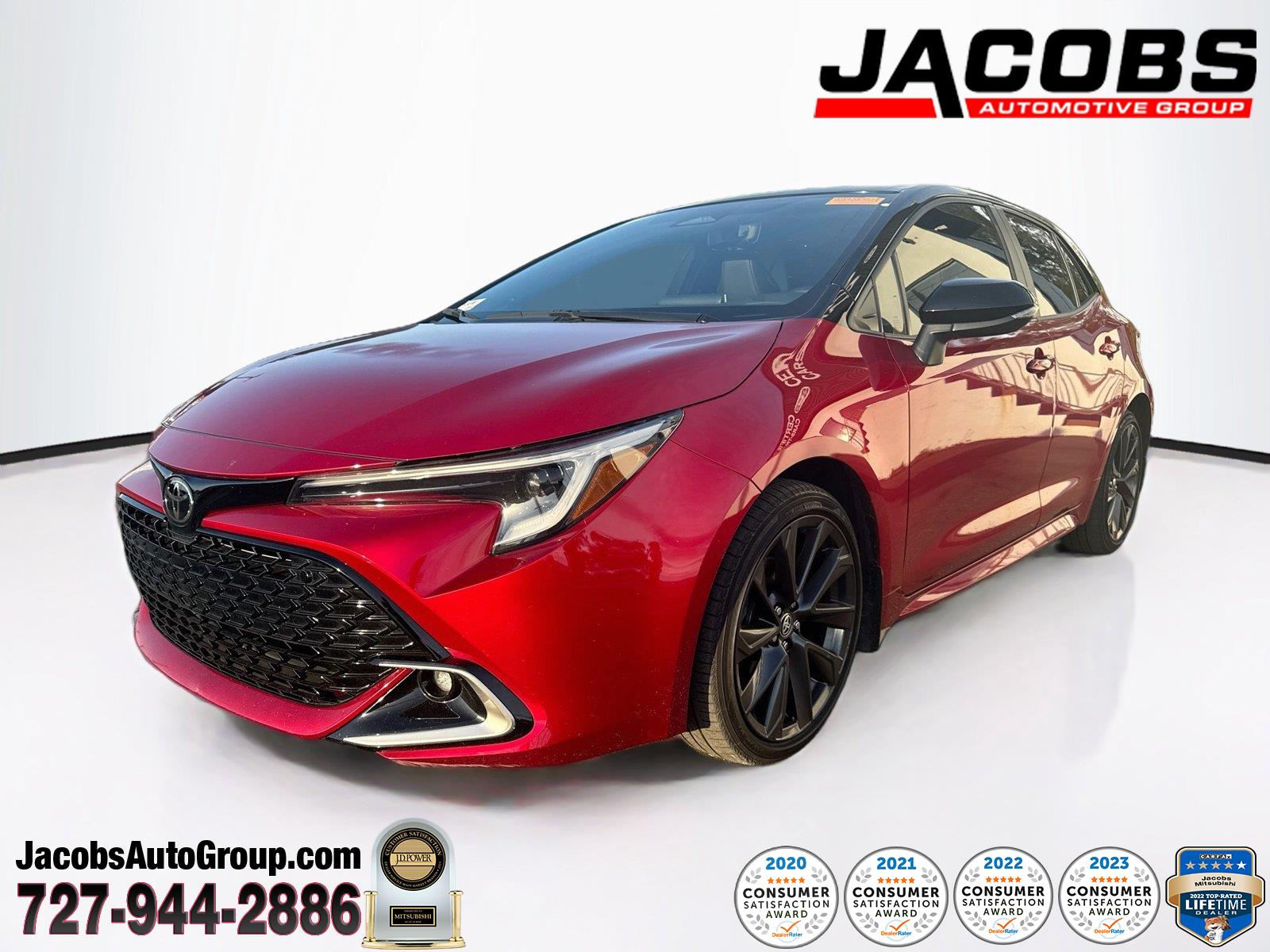 Finish Line Red/Midnight Black Metallic 2025 Toyota Corolla Hatchback Hatchback Front-Wheel Drive Continuously Variable Transmission