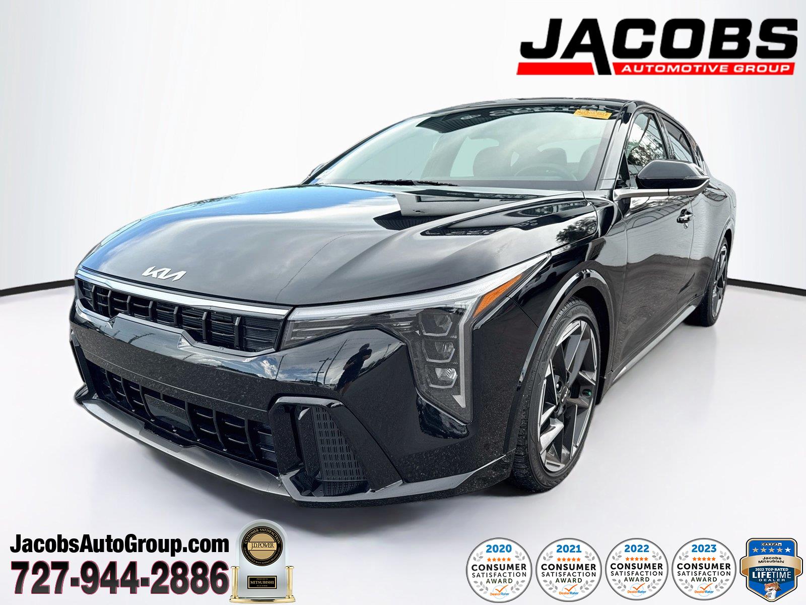 Aurora Black Pearl 2025 Kia K4 Sedan Front-Wheel Drive Continuously Variable Transmission