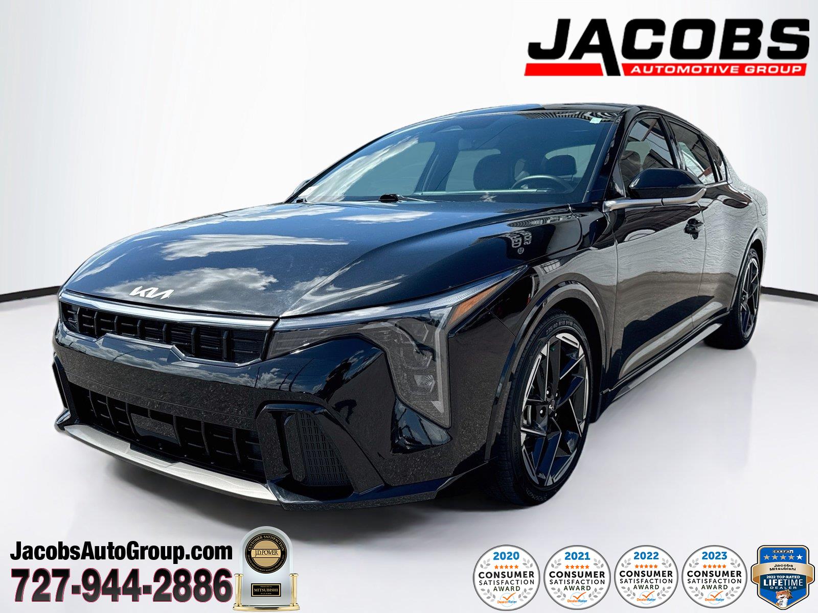 Aurora Black Pearl 2025 Kia K4 Sedan Front-Wheel Drive Continuously Variable Transmission