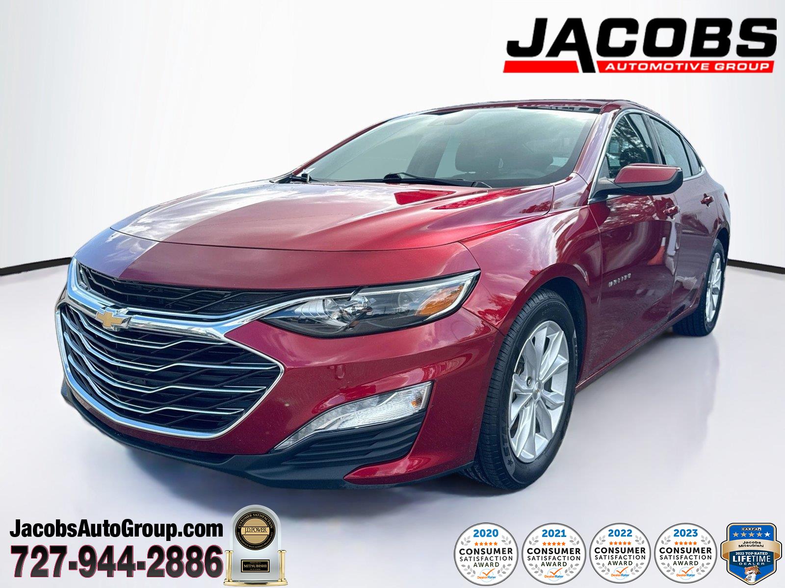 Radiant Red Tintcoat 2025 Chevrolet Malibu Sedan Front-Wheel Drive Continuously Variable Transmission