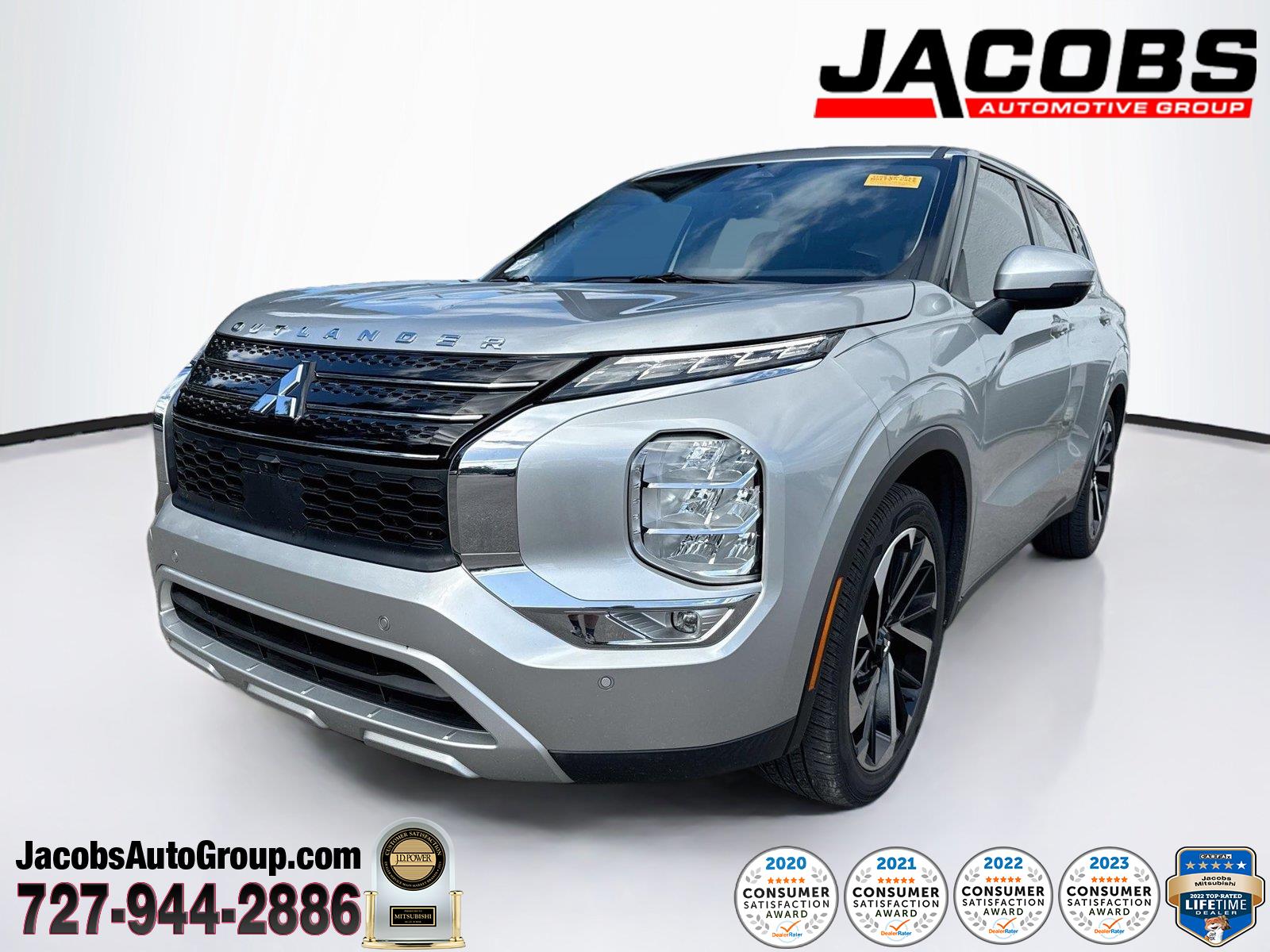 Alloy Silver Metallic 2024 Mitsubishi Outlander SUV / Crossover Front-Wheel Drive Continuously Variable Transmission