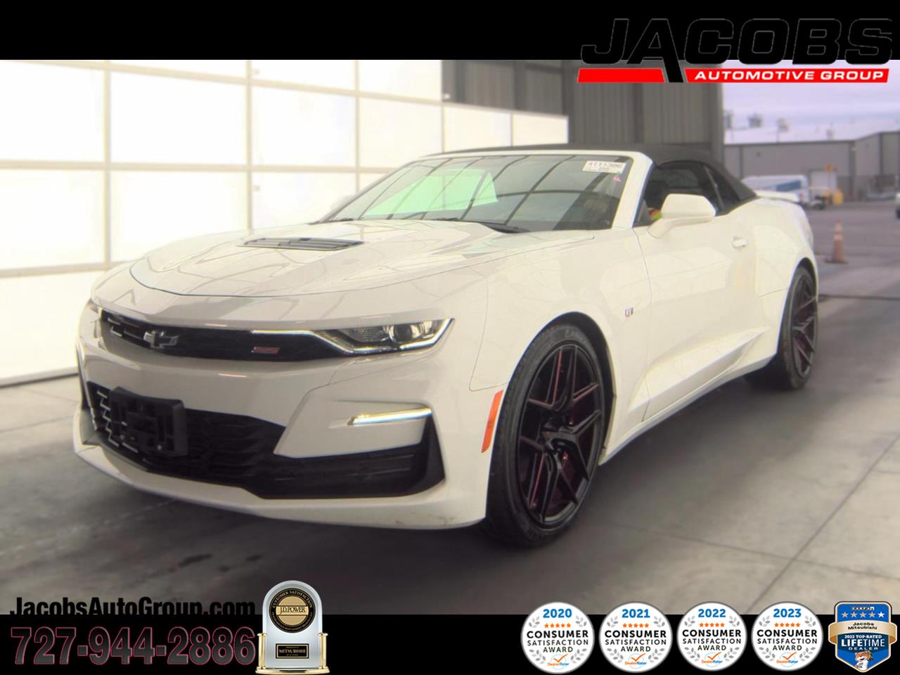 Summit White 2022 Chevrolet Camaro Convertible Rear-Wheel Drive Automatic