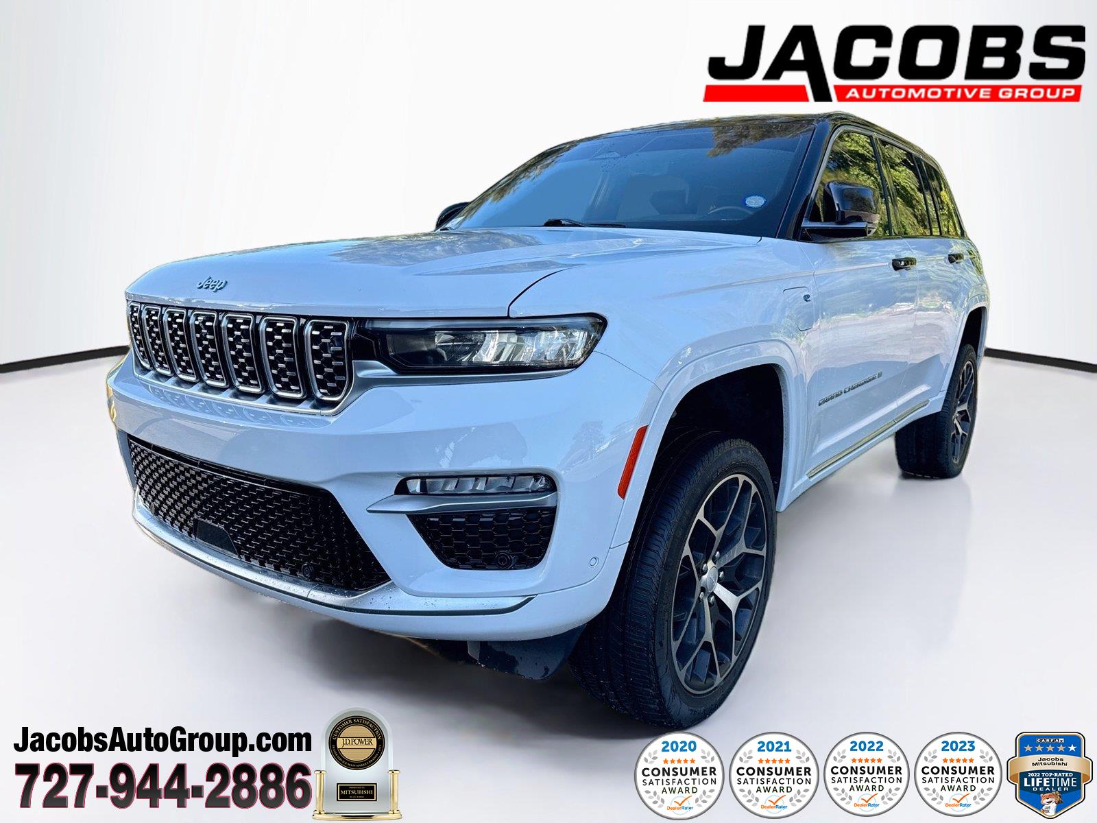 Bright White Clearcoat 2022 Jeep Grand Cherokee 4xe SUV / Crossover Four-Wheel Drive 8-Speed Automatic