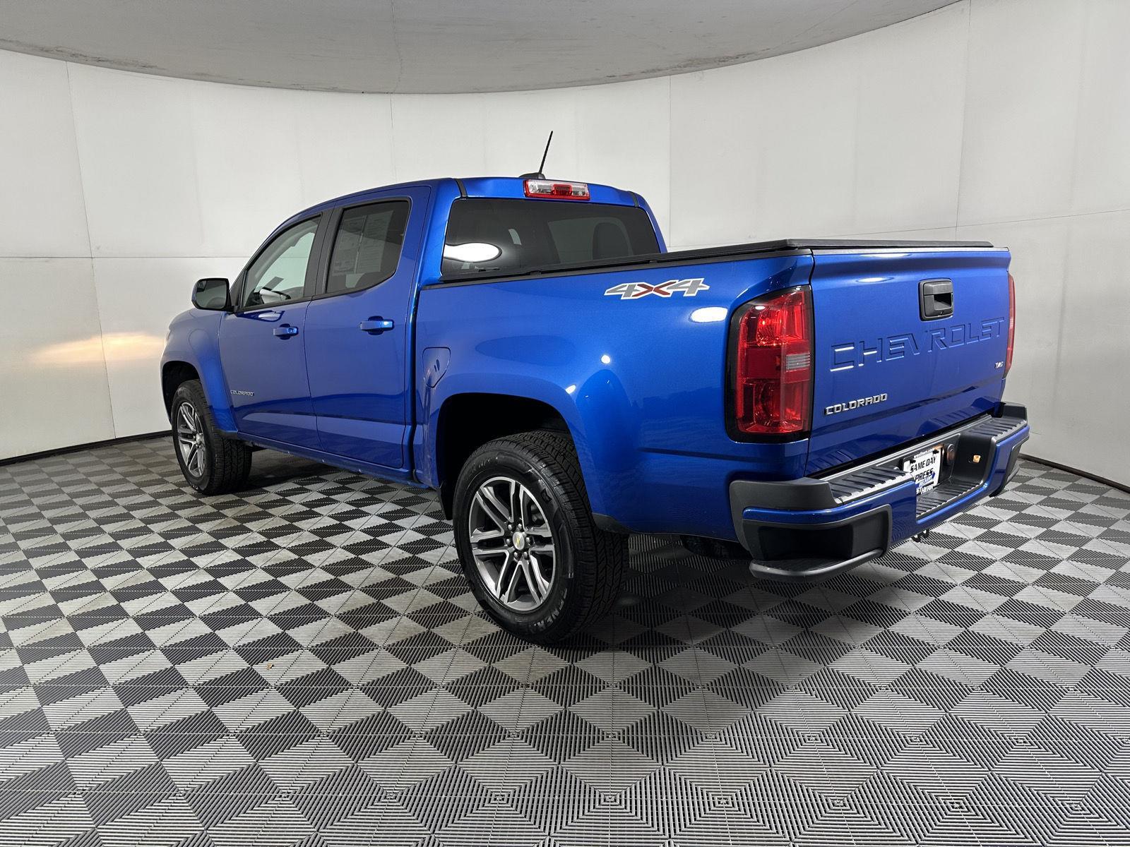 Used 2021 Bright Blue Metallic Chevrolet 4WD Work Truck image 9