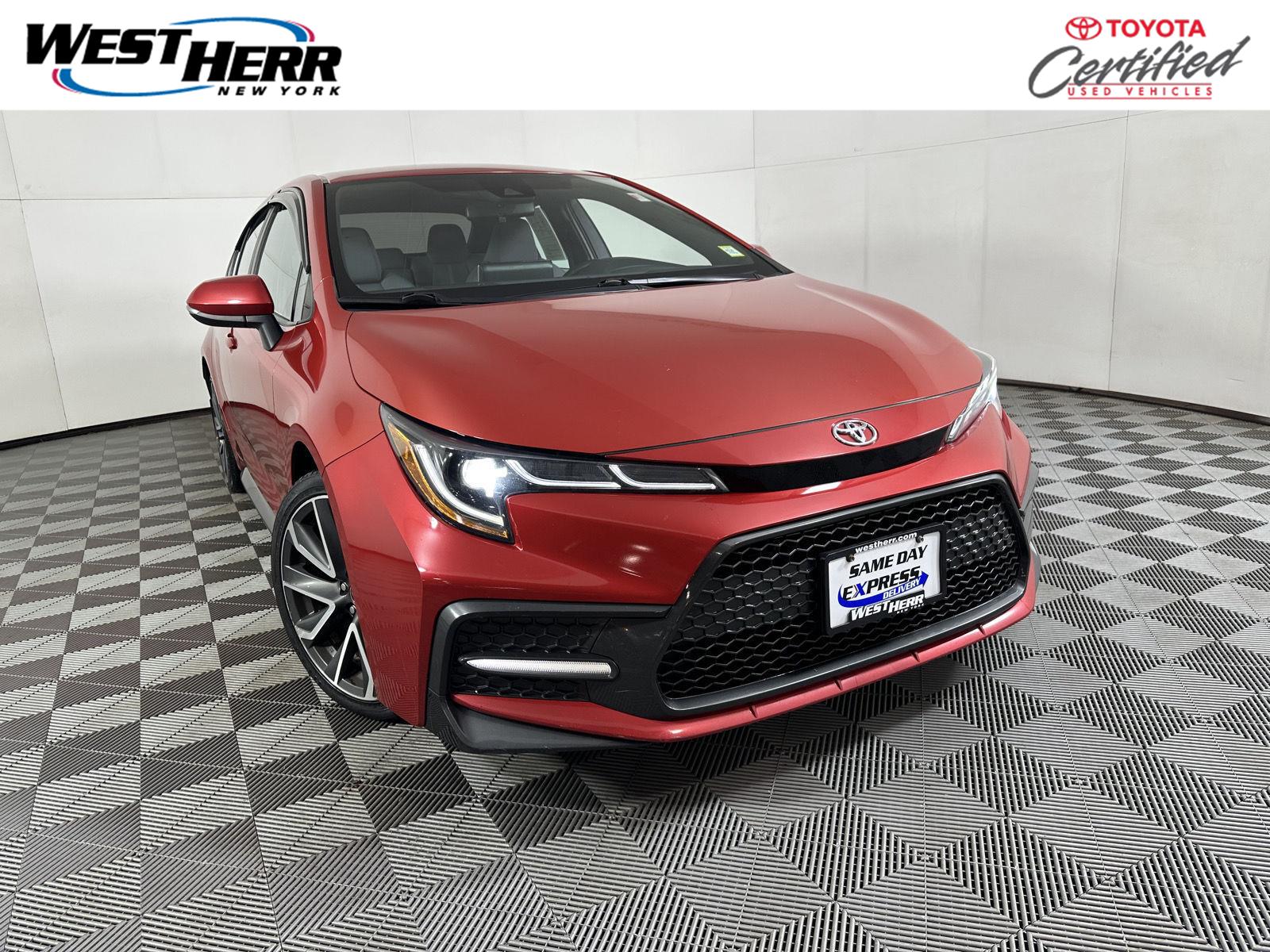 Barcelona Red Metallic 2020 Toyota Corolla Sedan Front-Wheel Drive Continuously Variable Transmission