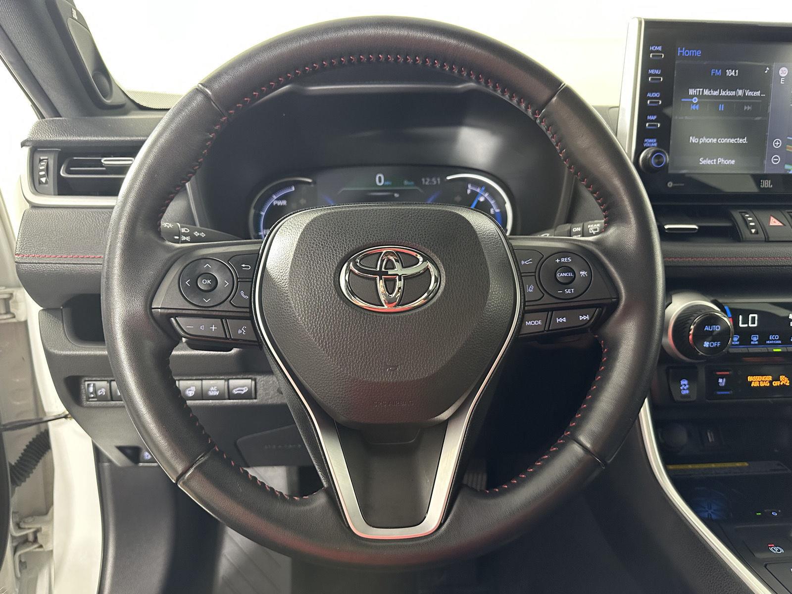 Certified Used 2021 Blizzard Pearl w/Midnight Black Metallic Roof Toyota XSE image 16