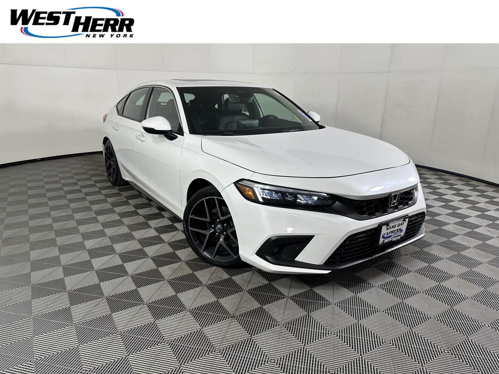 Platinum White Pearl 2022 Honda Civic Hatchback Hatchback Front-Wheel Drive Manual