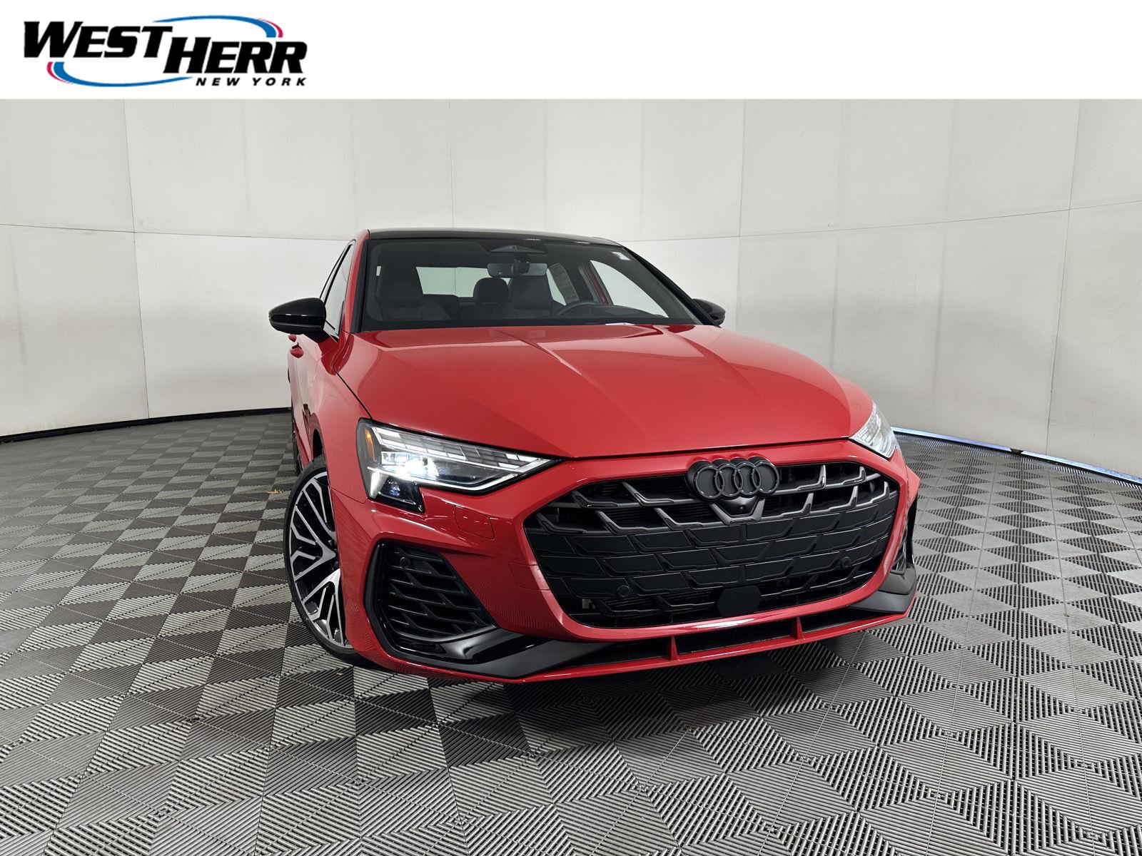 Progressive Red Metallic 2026 Audi S3 Sedan All-Wheel Drive Automatic