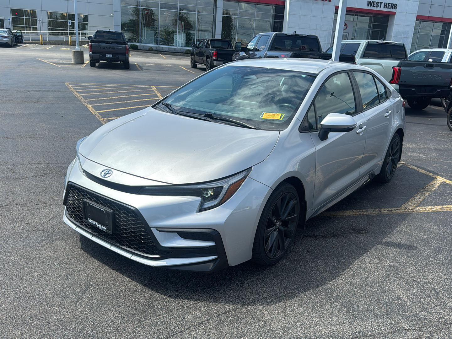 Certified Used 2024 Classic Silver Metallic Toyota SE image 3