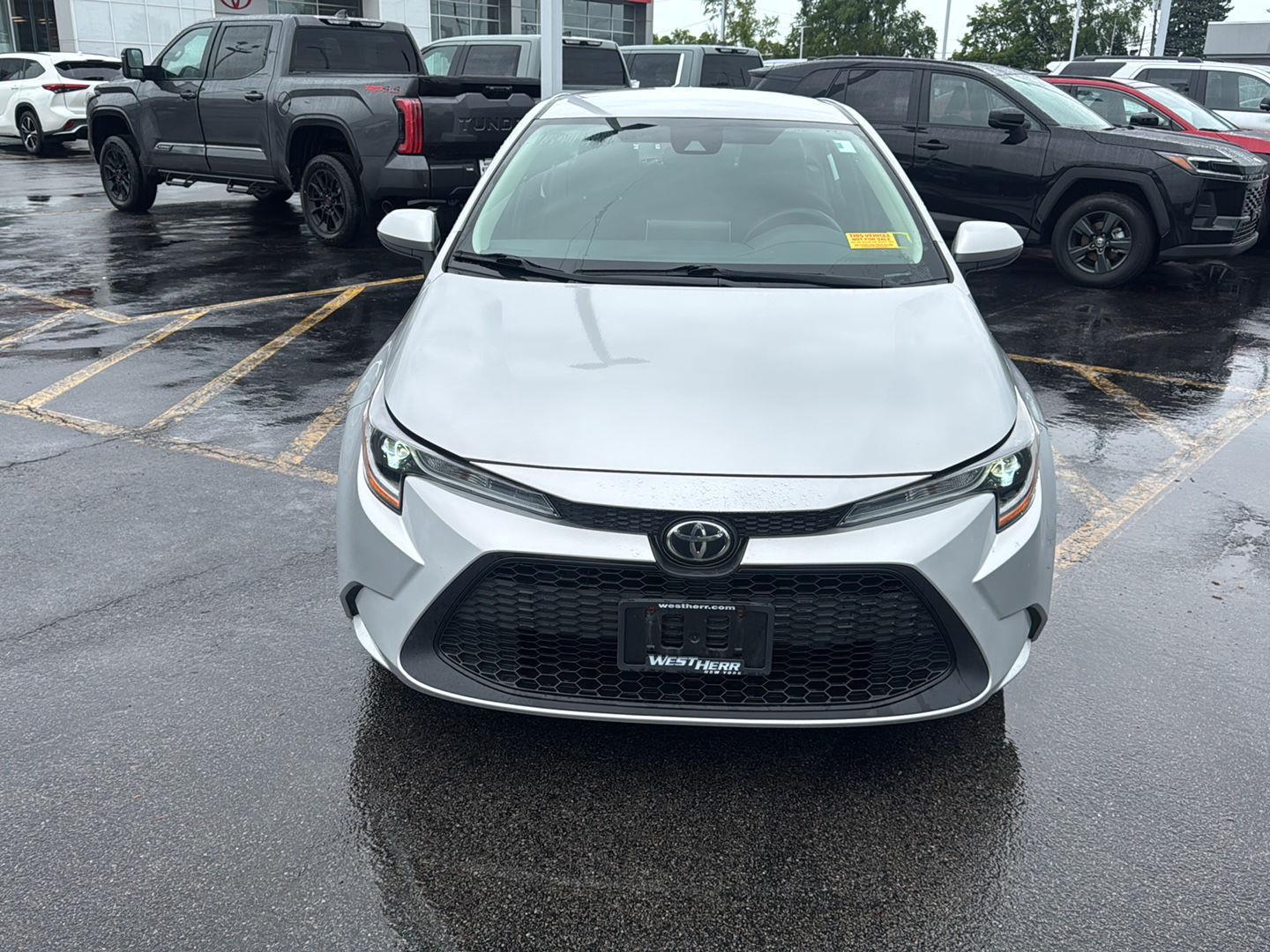 Used 2020 Classic Silver Metallic Toyota LE image 2