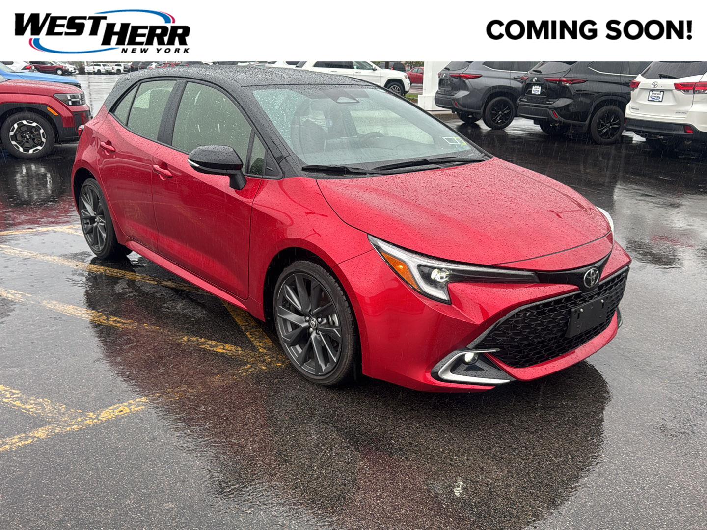 Finish Line Red w/Midnight Black Metallic Roof 2026 Toyota Corolla Hatchback Hatchback Front-Wheel Drive Continuously Variable Transmission