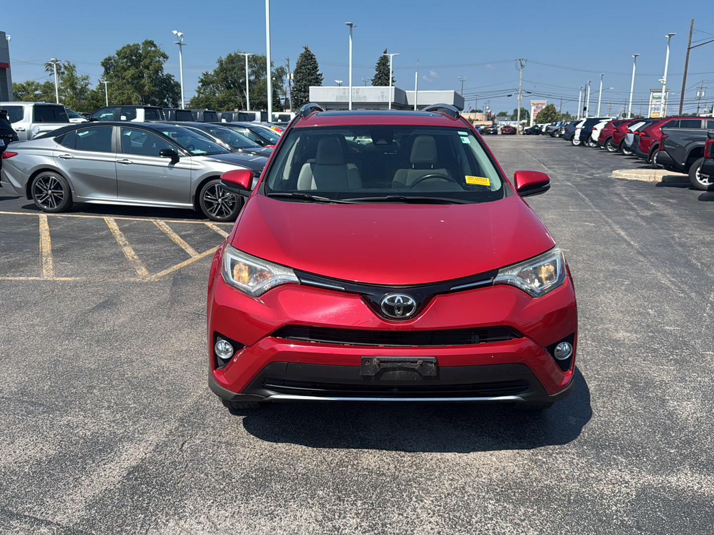 Used 2017 Barcelona Red Metallic Toyota XLE image 2
