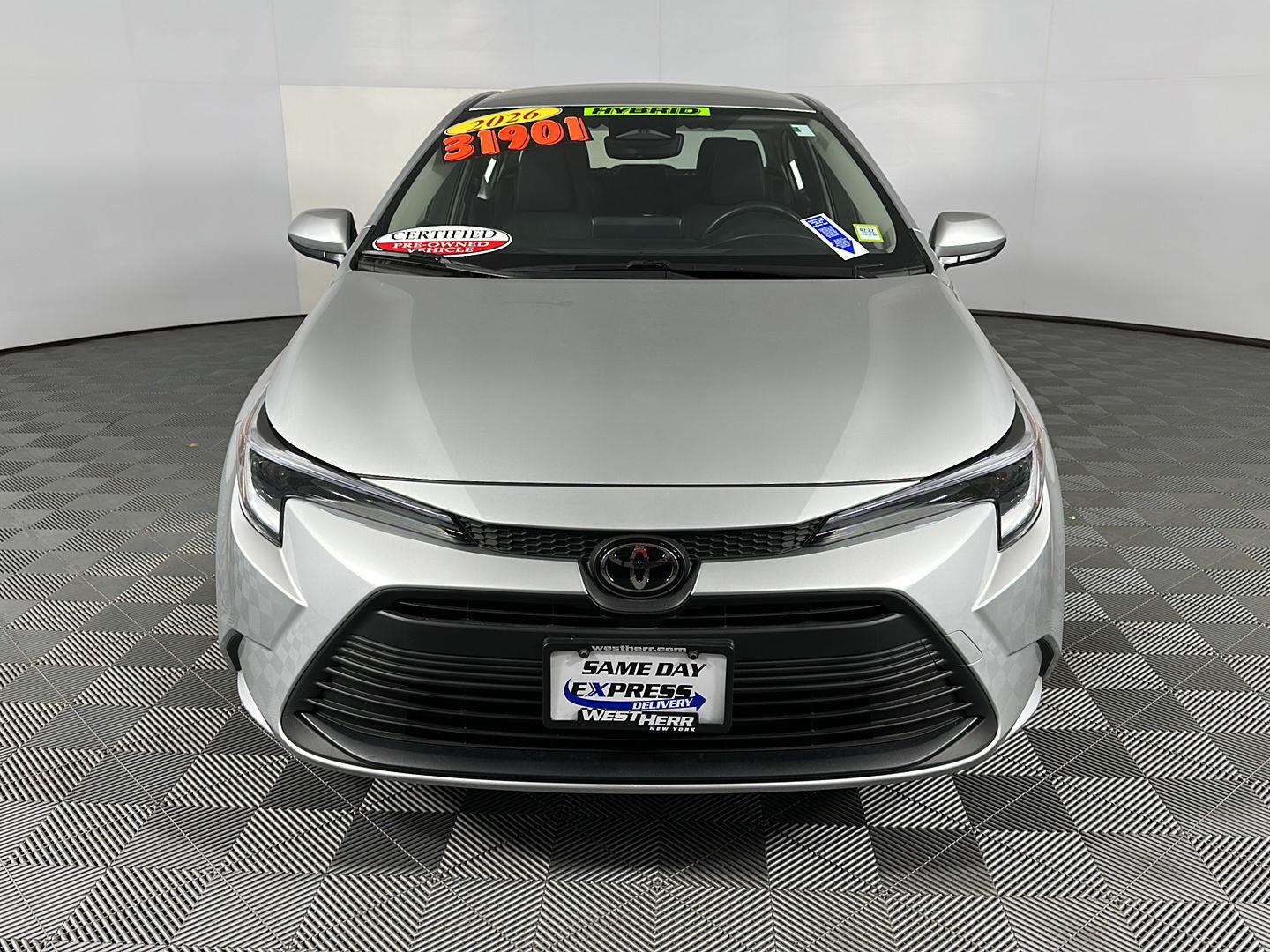 Certified Used 2026 Classic Silver Metallic Toyota Hybrid LE image 2