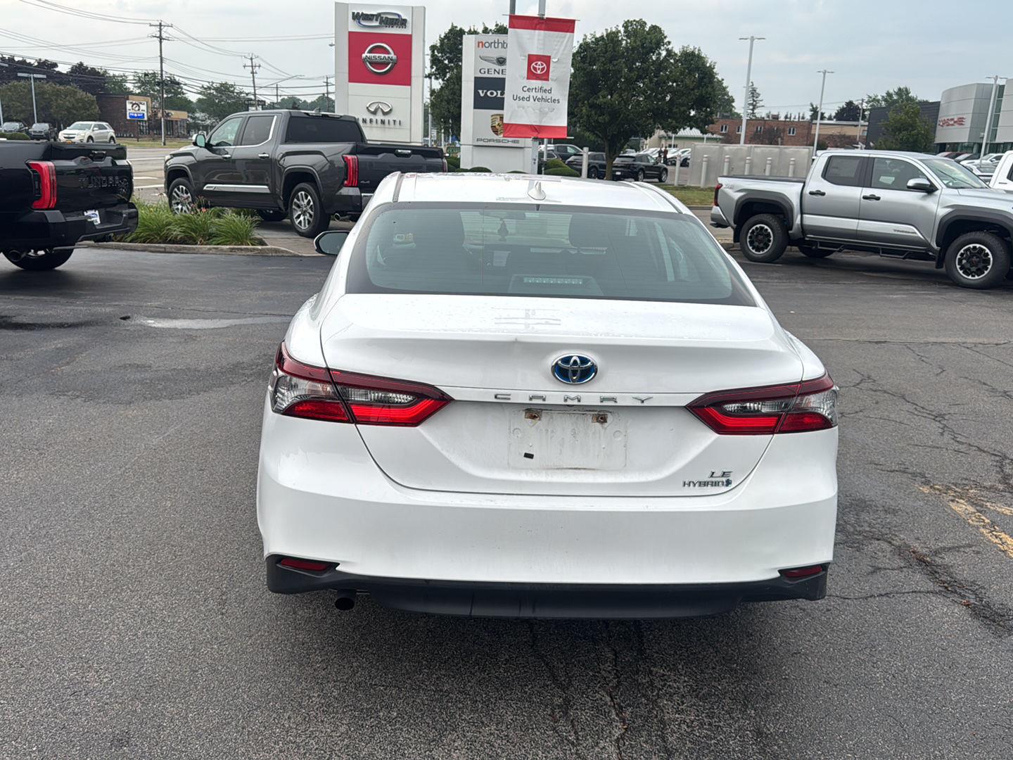 Certified Used 2021 Super White Toyota Hybrid LE image 5