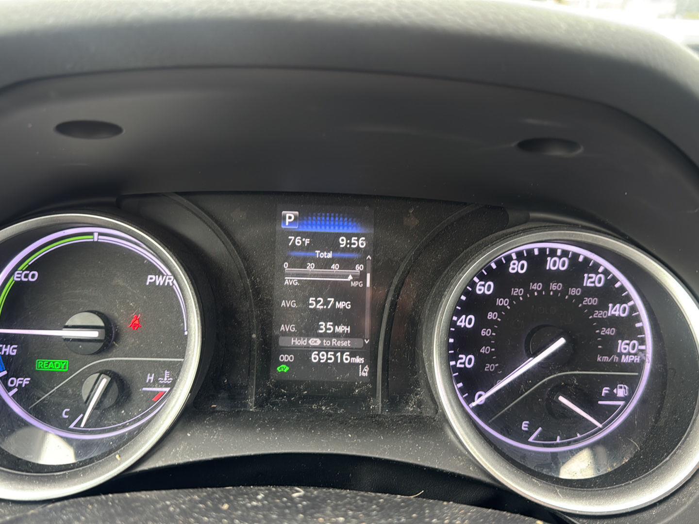 Certified Used 2021 Super White Toyota Hybrid LE image 8