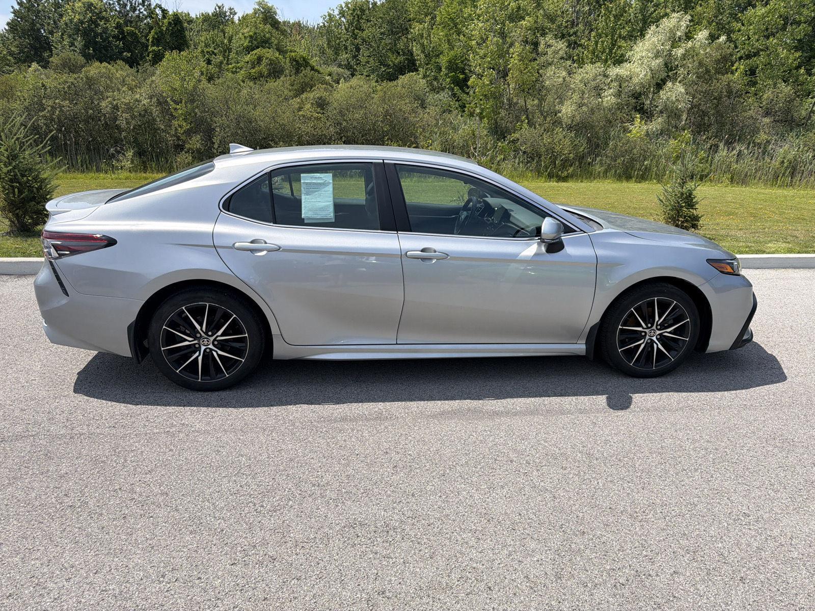 Used 2023 Celestial Silver Metallic Toyota SE image 3