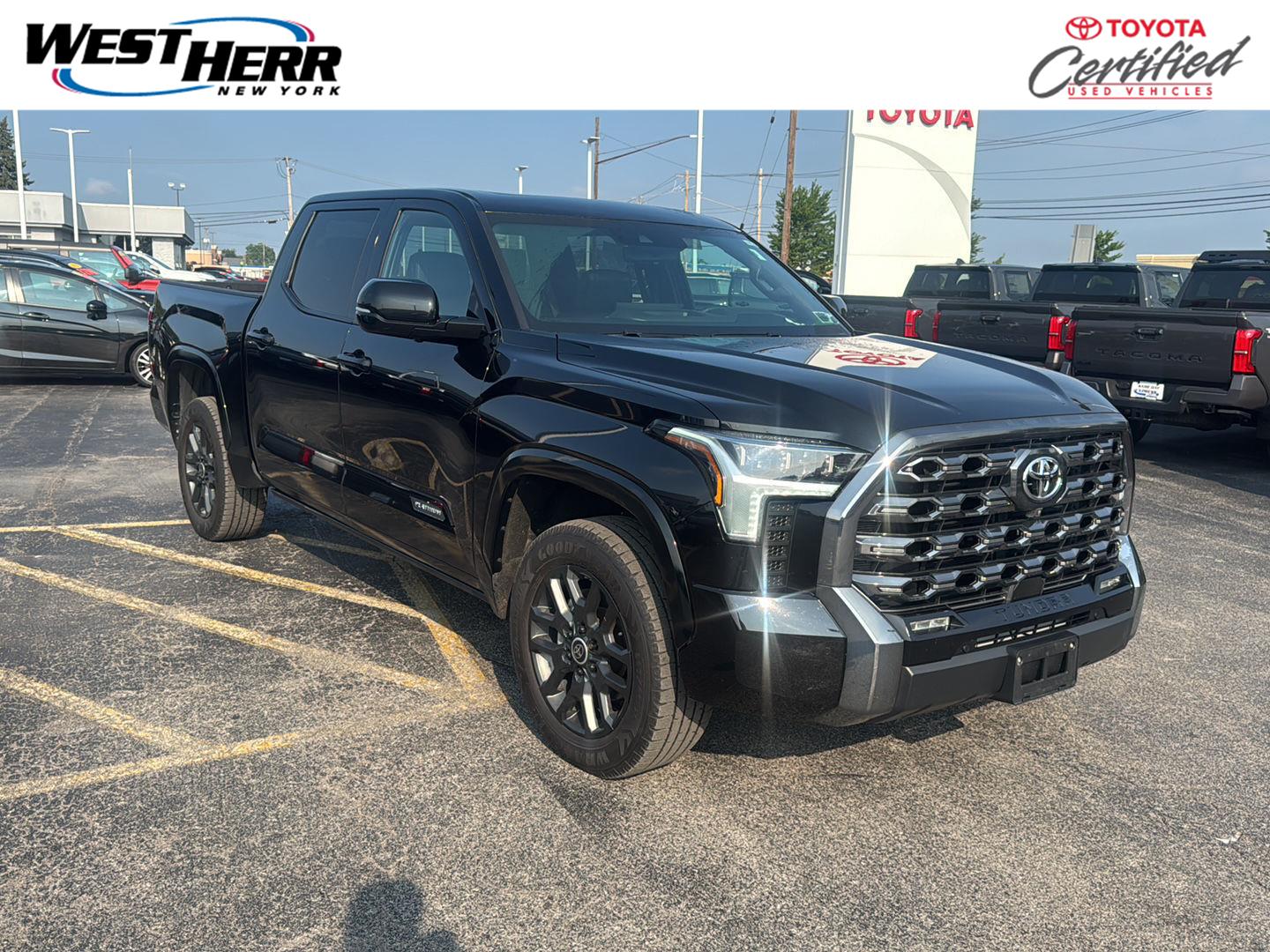 Midnight Black Metallic 2024 Toyota Tundra Pickup Truck Four-Wheel Drive Automatic