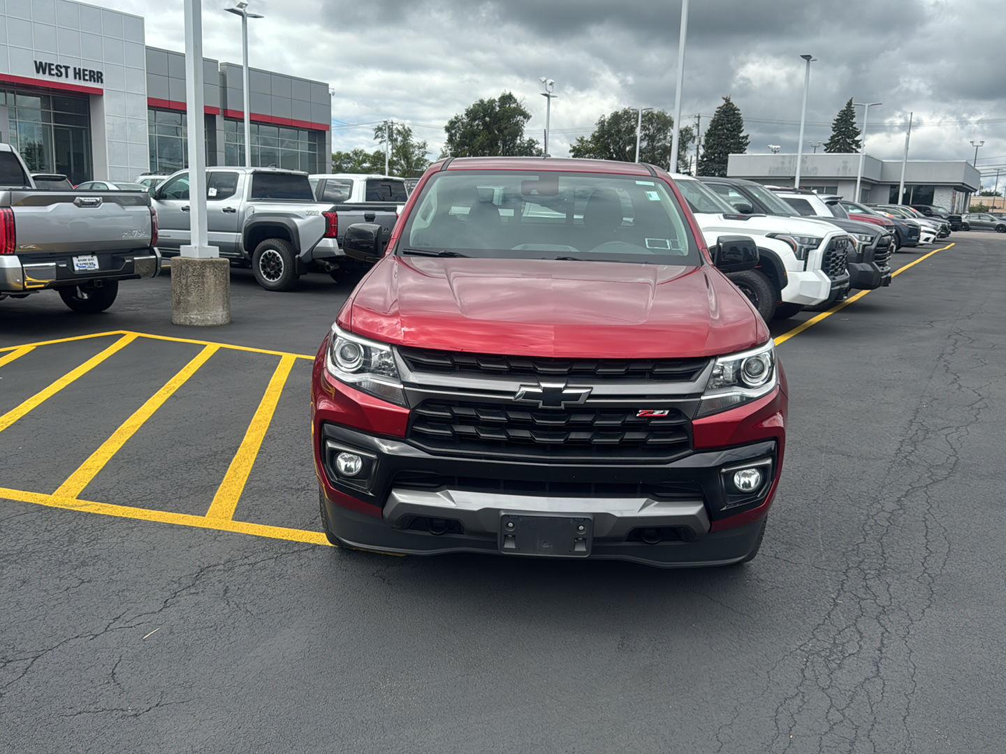 Used 2021 Cherry Red Tintcoat Chevrolet 4WD Z71 image 2
