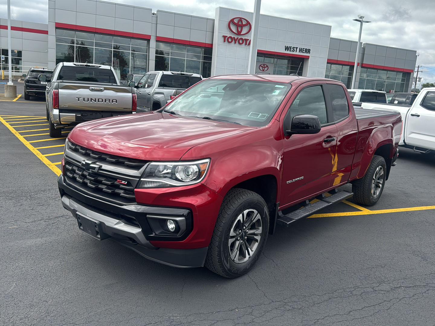 Used 2021 Cherry Red Tintcoat Chevrolet 4WD Z71 image 3