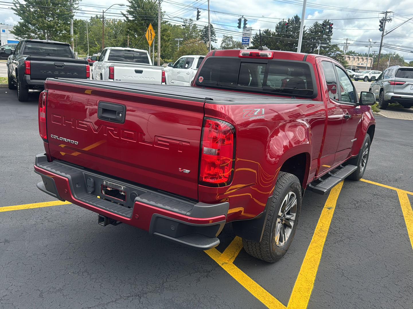 Used 2021 Cherry Red Tintcoat Chevrolet 4WD Z71 image 6