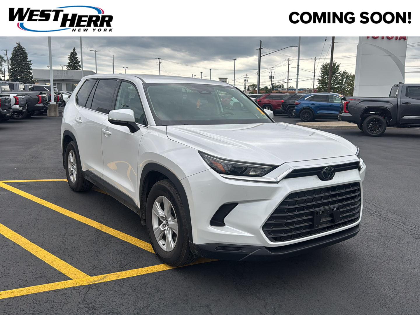 White (Wind Chill Pearl) 2025 Toyota Grand Highlander SUV / Crossover Front-Wheel Drive Automatic