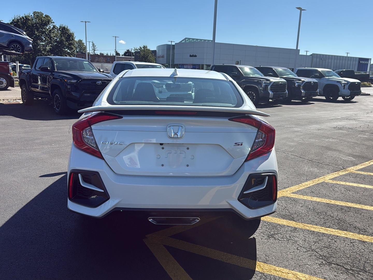 Used 2020 Platinum White Pearl Honda SI image 4