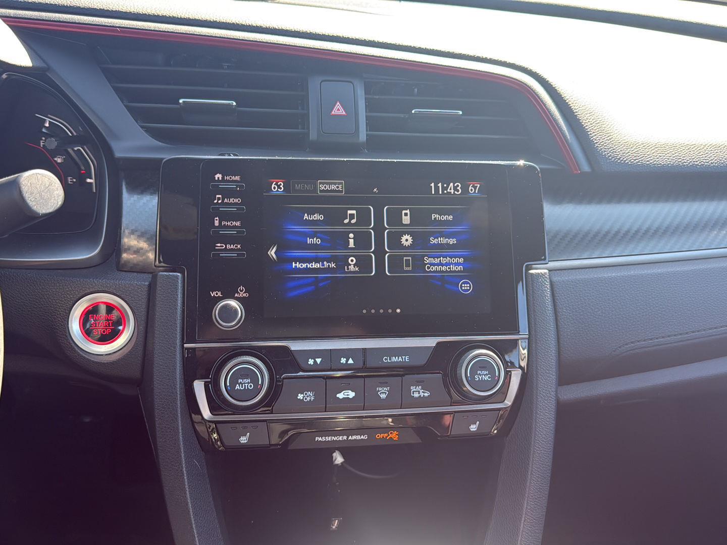 Used 2020 Platinum White Pearl Honda SI image 10