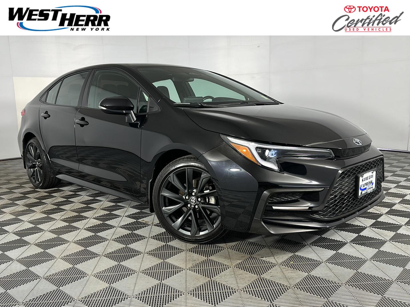 Midnight Black Metallic 2024 Toyota Corolla Sedan Front-Wheel Drive Continuously Variable Transmission