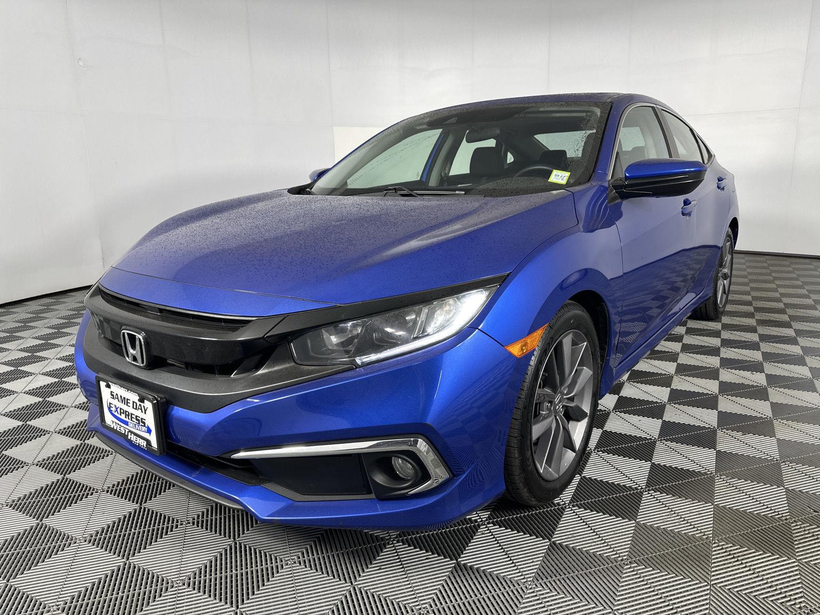 Used 2019 Aegean Blue Metallic Honda EX image 3