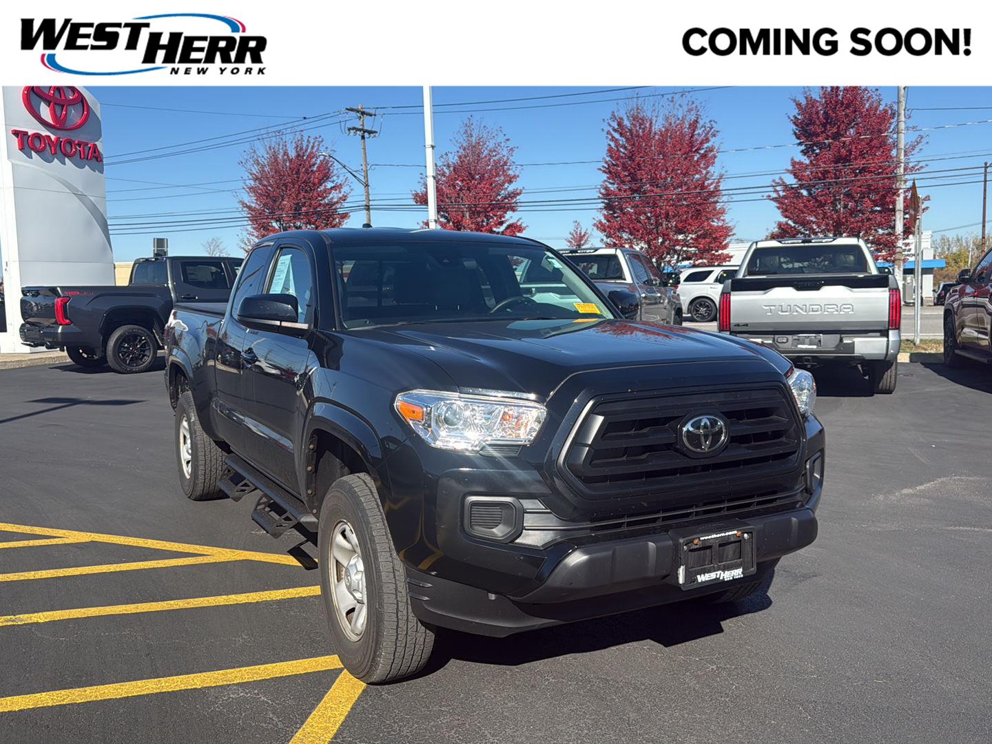 Midnight Black Metallic 2020 Toyota Tacoma Pickup Truck Four-Wheel Drive Automatic