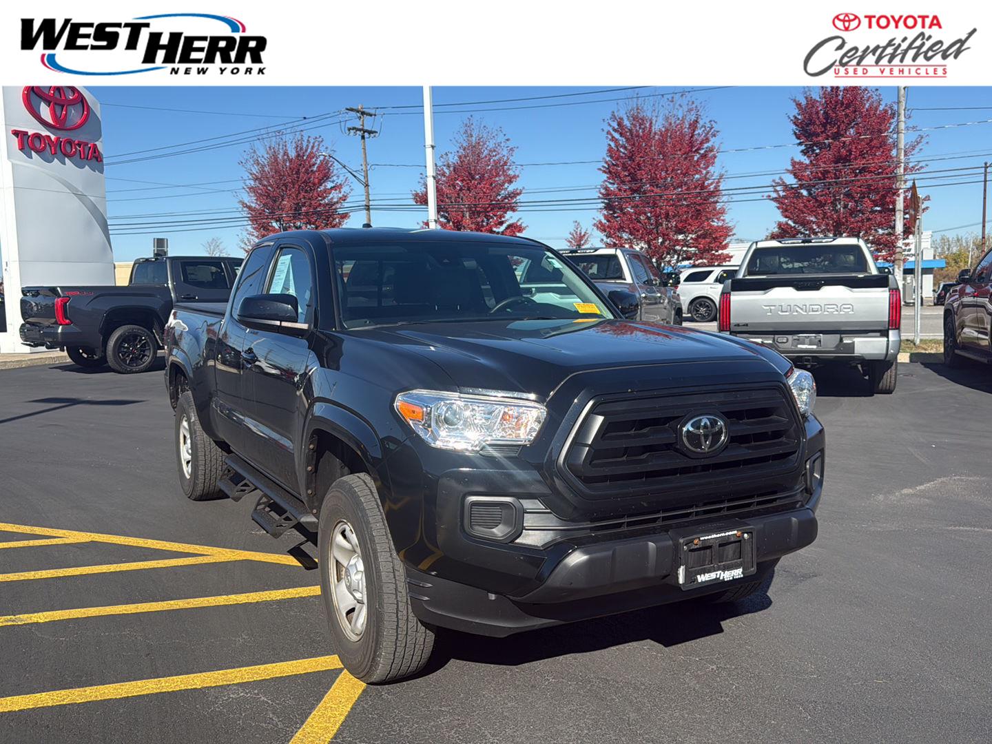 Midnight Black Metallic 2020 Toyota Tacoma Pickup Truck Four-Wheel Drive Automatic