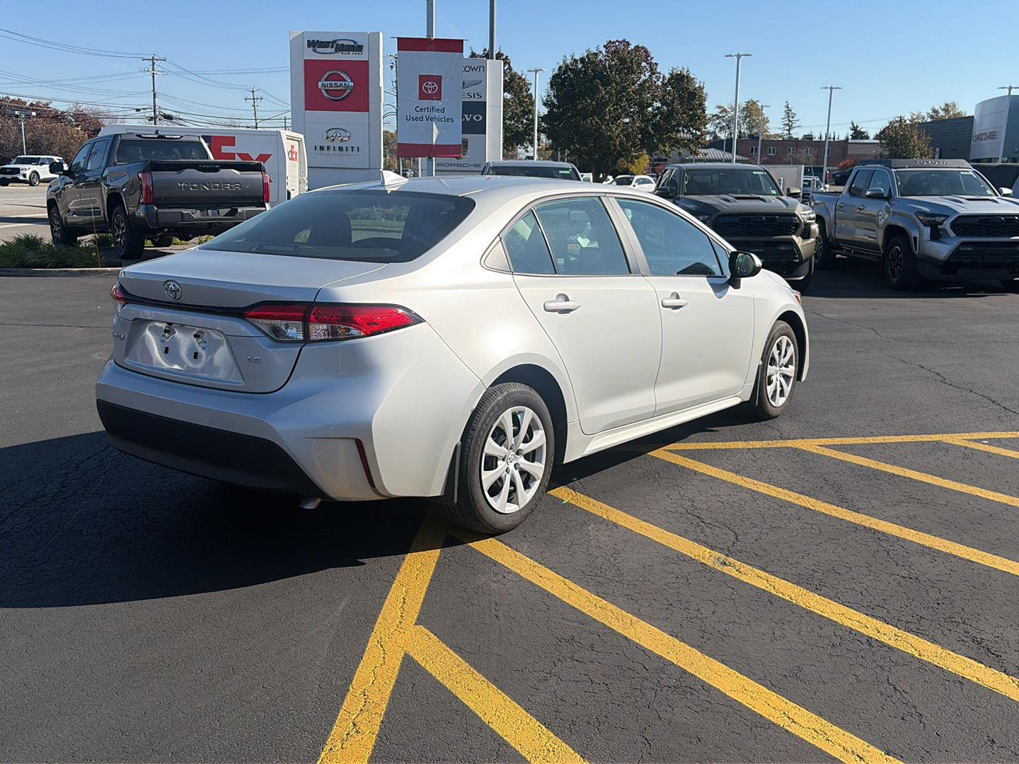 Certified Used 2024 Classic Silver Metallic Toyota LE image 3
