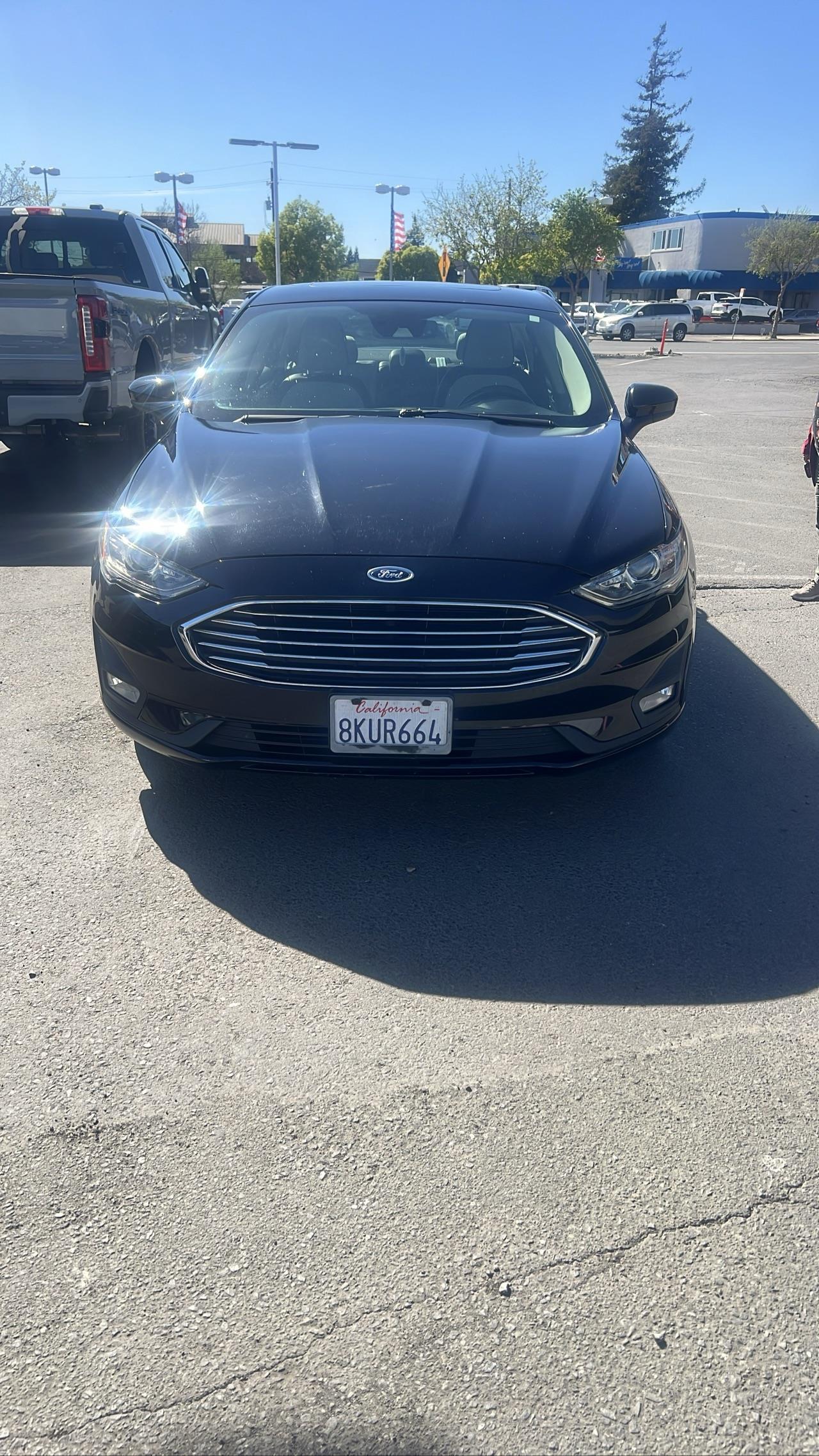 Agate Black 2019 Ford Fusion Sedan Front-Wheel Drive 6-Speed Automatic