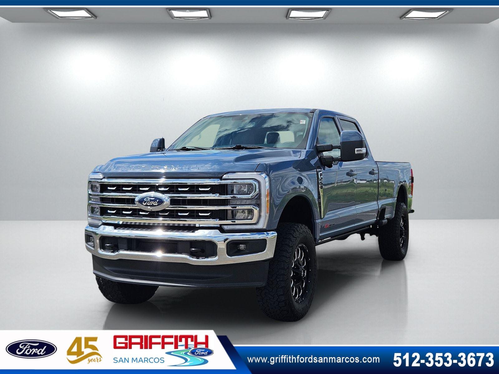 Blue (Azure Gray Metallic Tri-Coat) 2023 Ford F-250 Super Duty Pickup Truck Four-Wheel Drive Automatic
