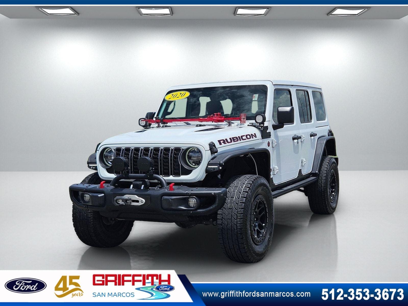 Bright White Clearcoat 2020 Jeep Wrangler SUV / Crossover Four-Wheel Drive 8-Speed Automatic