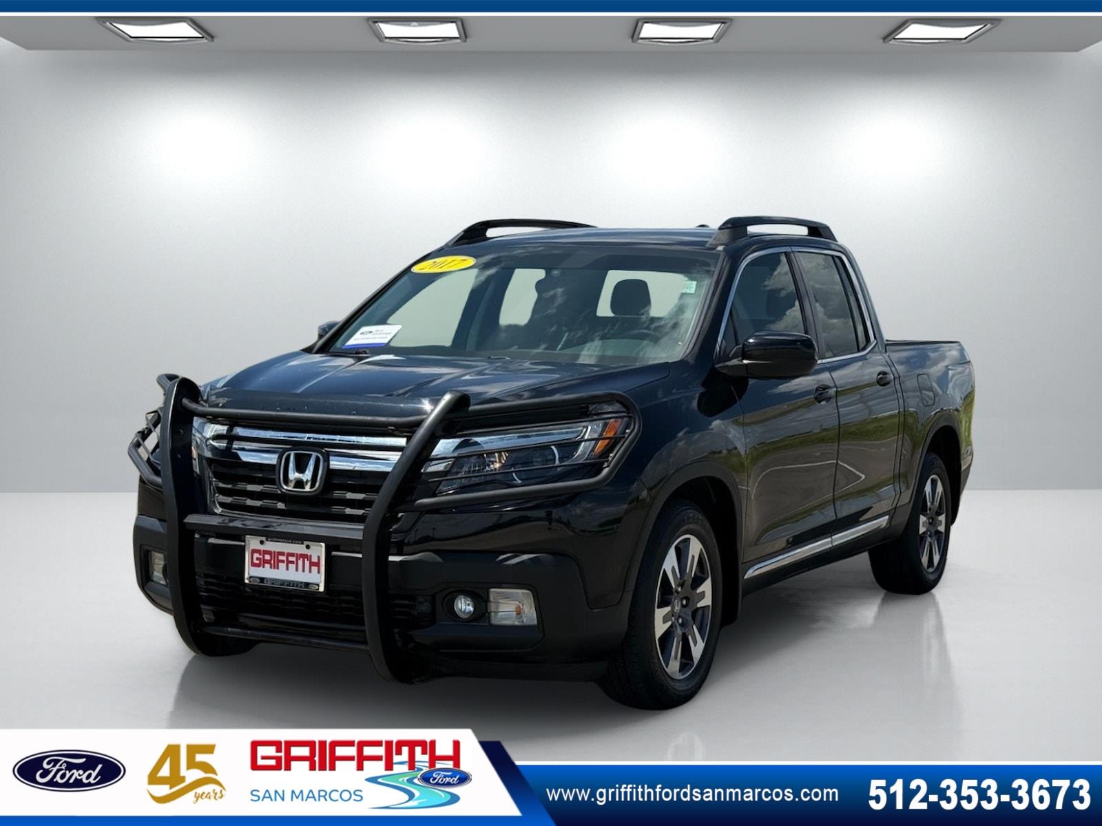 Crystal Black Pearl 2017 Honda Ridgeline RTL Pickup Truck Front-Wheel Drive Automatic