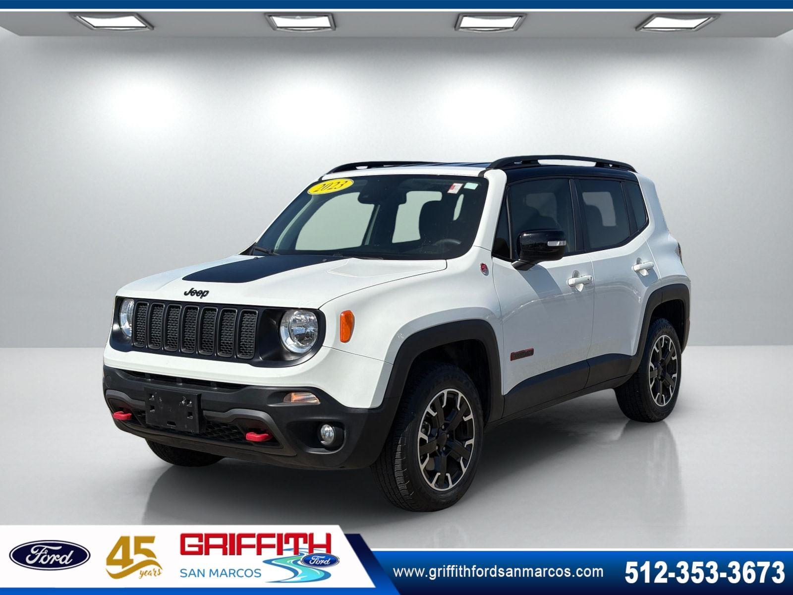 Alpine White Clearcoat 2023 Jeep Renegade SUV / Crossover Four-Wheel Drive 9-Speed Automatic